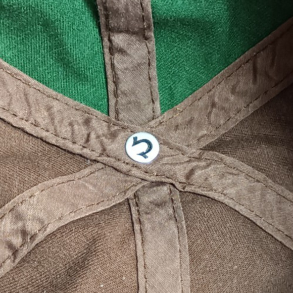 True Religion Cap Hat Buddah Logo Two Tone Baseball Brown Strapback - Picture 8 of 8